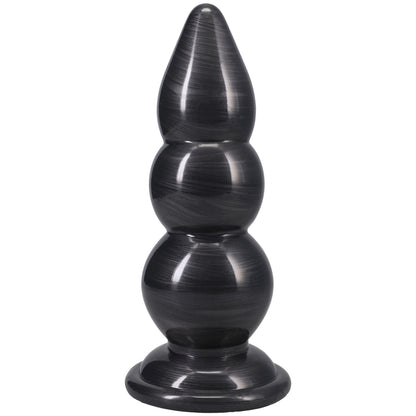 American Bombshell Triple Payload PVC Dildo – Gun Metal / Black