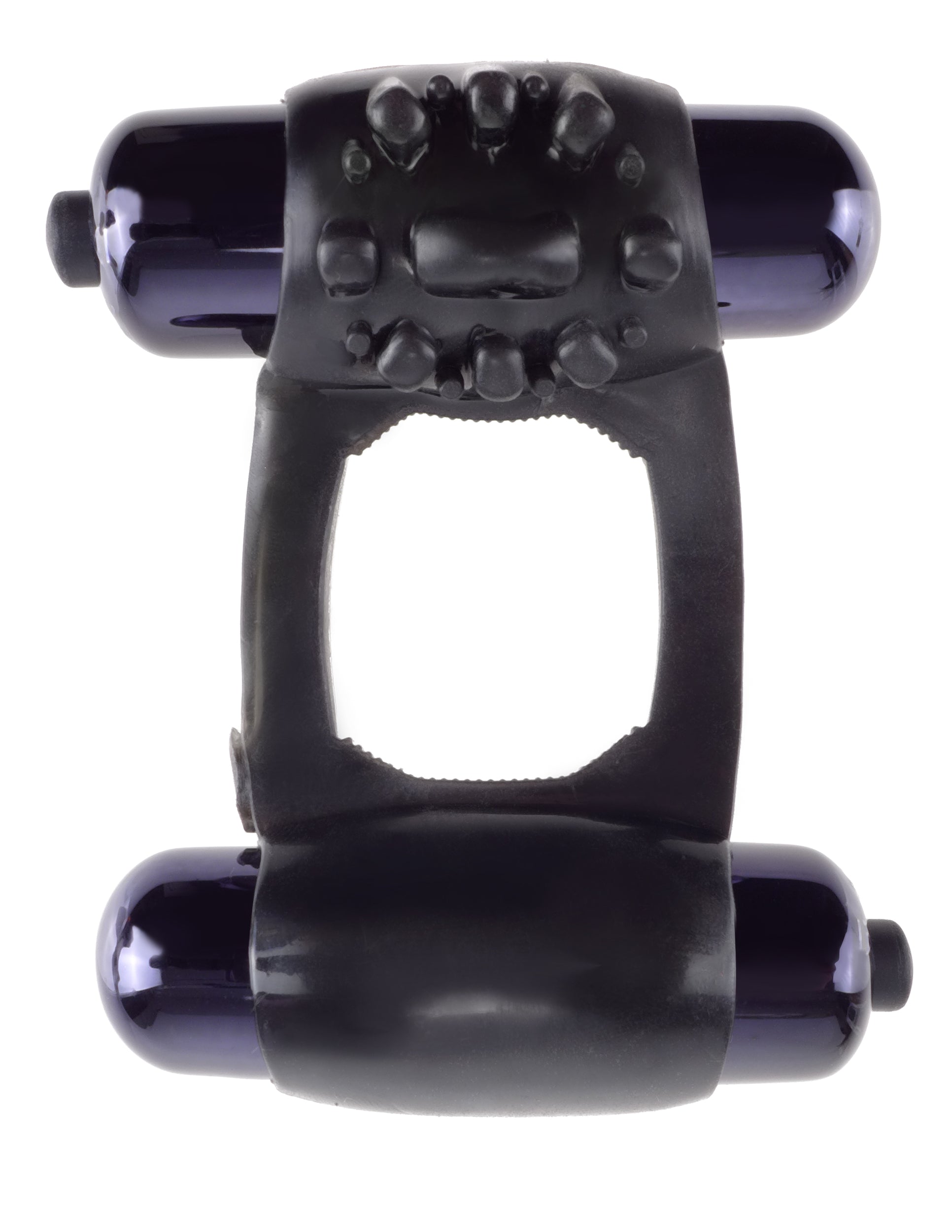 Pipedream Duo-Vibrating Super Ring – Erection Support with Vibrations – Black