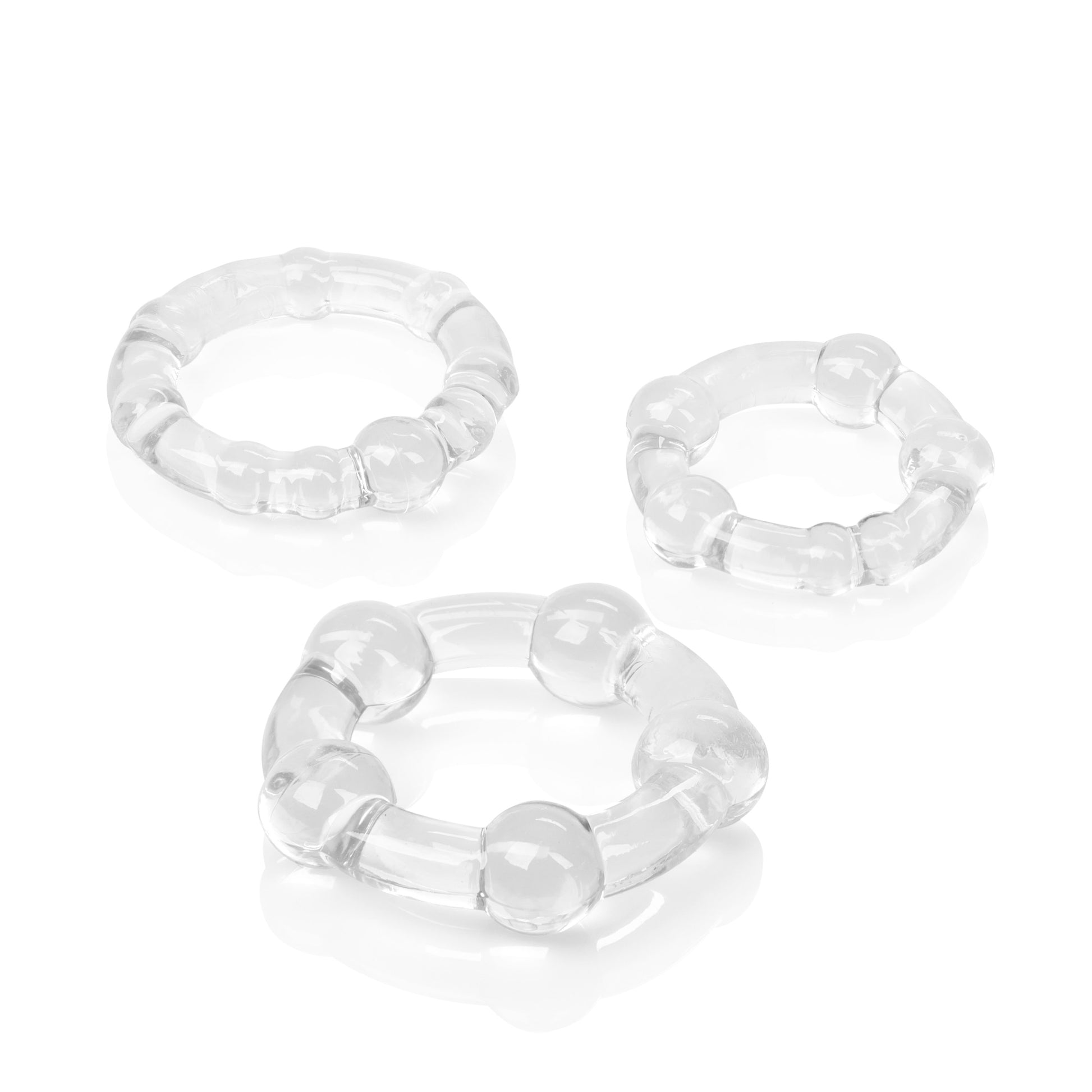 CalExotics Island Rings Beaded Rings – Clear – Waterproof