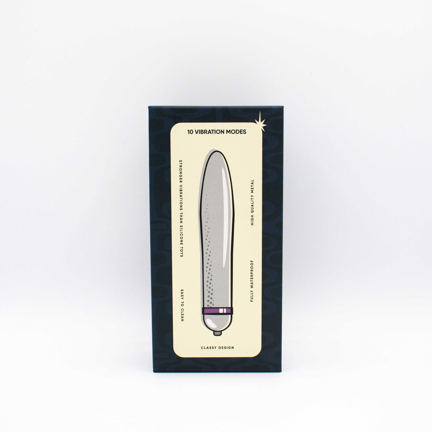 Like A Kitten Fly Me to the Moon Metal Vibrator – Silver – 10 Vibration Functions