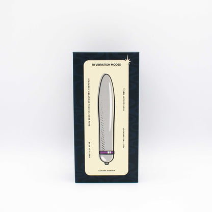 Like A Kitten Fly Me to the Moon Metal Vibrator – Silver – 10 Vibration Functions