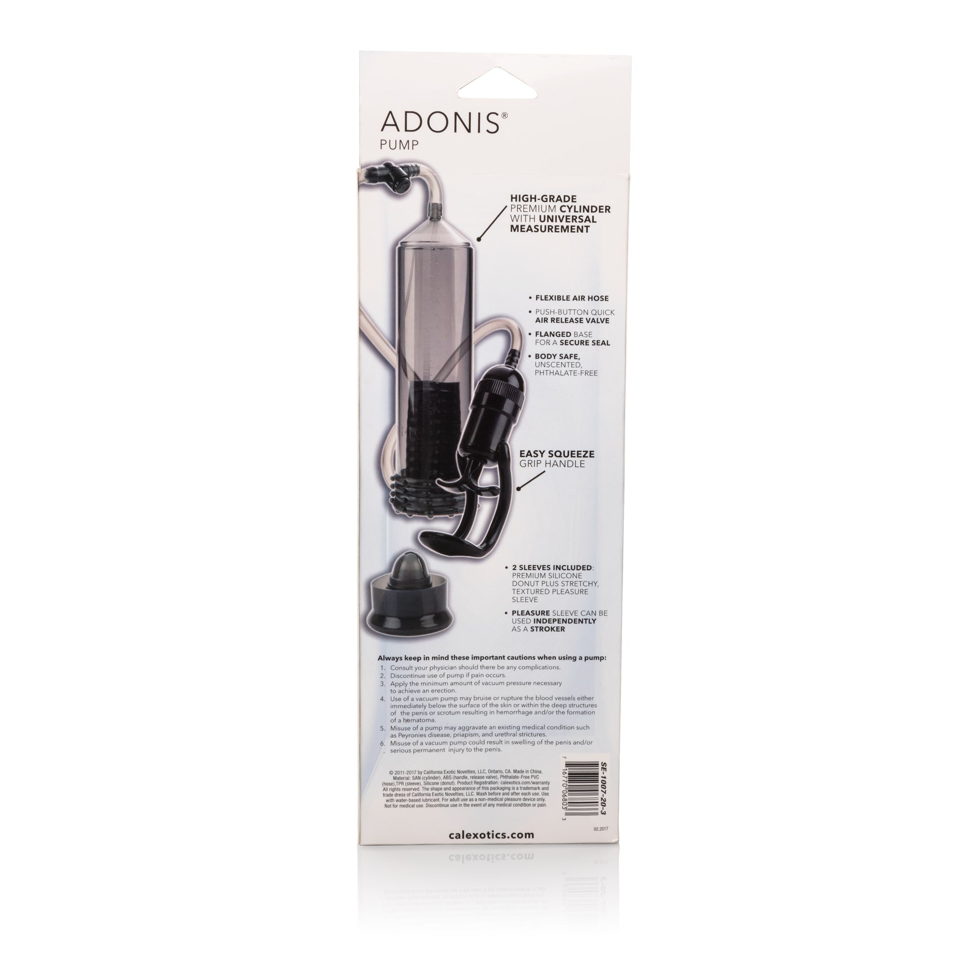 CalExotics Adonis Pump - Smoke - Vacuum Pump with EZ Grip Handle