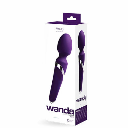 VeDO Wanda Rechargeable Wand – Multi-Function Waterproof Massager – Deep Purple