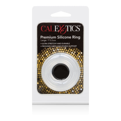 CalExotics Premium Silicone Ring - Large - Clear - Ultra-Stretchy and Seamless