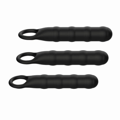 Nasstoys Ass-Sation Anal Wand Training Kit - Black - 3-Piece Set for Penetration Exploration