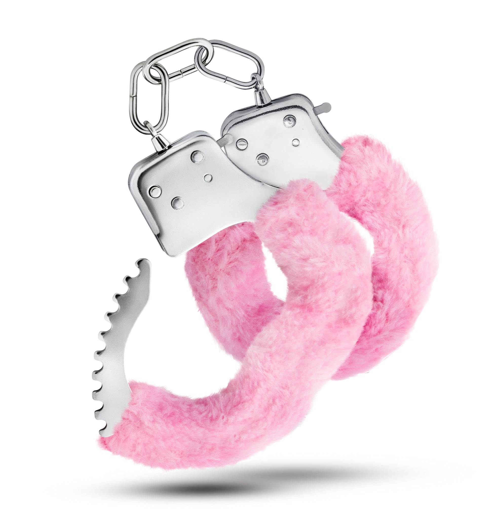 Temptasia Cuffs - Adjustable Pink Stainless Steel Cuffs with Safety Release