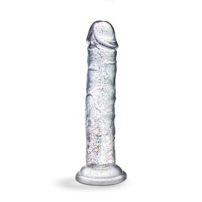 Naturally Yours Glamor Sparkling Clear Dildo with Suction Cup