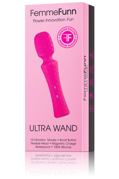Femme Funn Ultra Wand Body Massager – Pink – Multi-Speed Waterproof