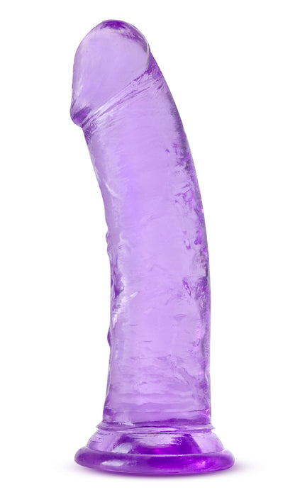 B Yours Plus Roar N Ride - Soft TPE Dildo with Suction Cup - Purple