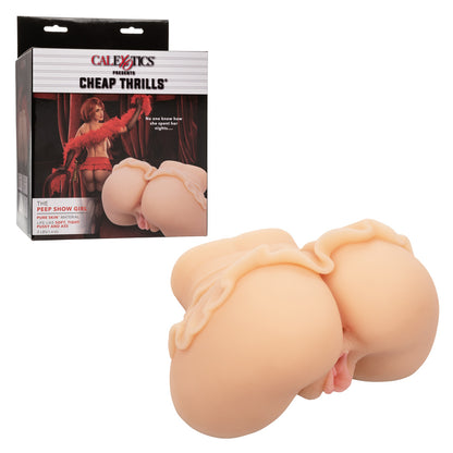 CalExotics Cheap Thrills The Peep Show Girl Heavyweight Stroker – Flesh