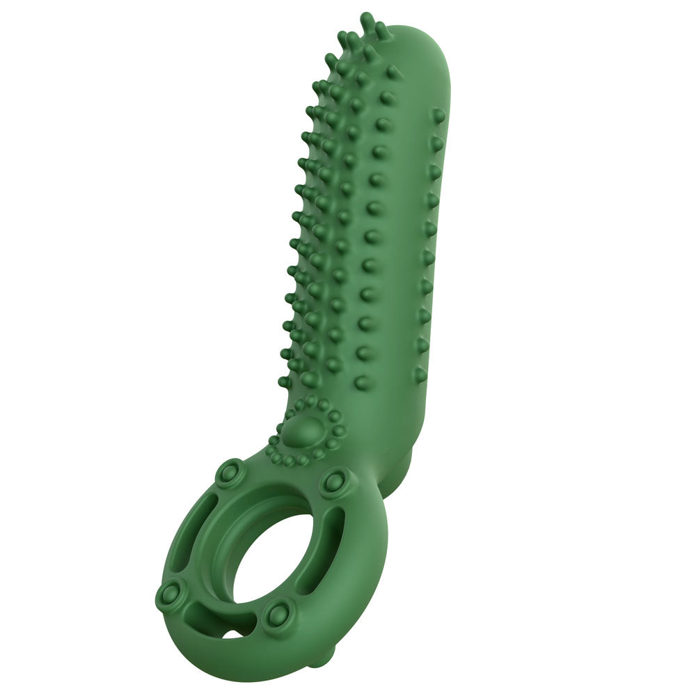 Screaming O O Yeah Silicone Rechargeable Vibrating Ring – Green
