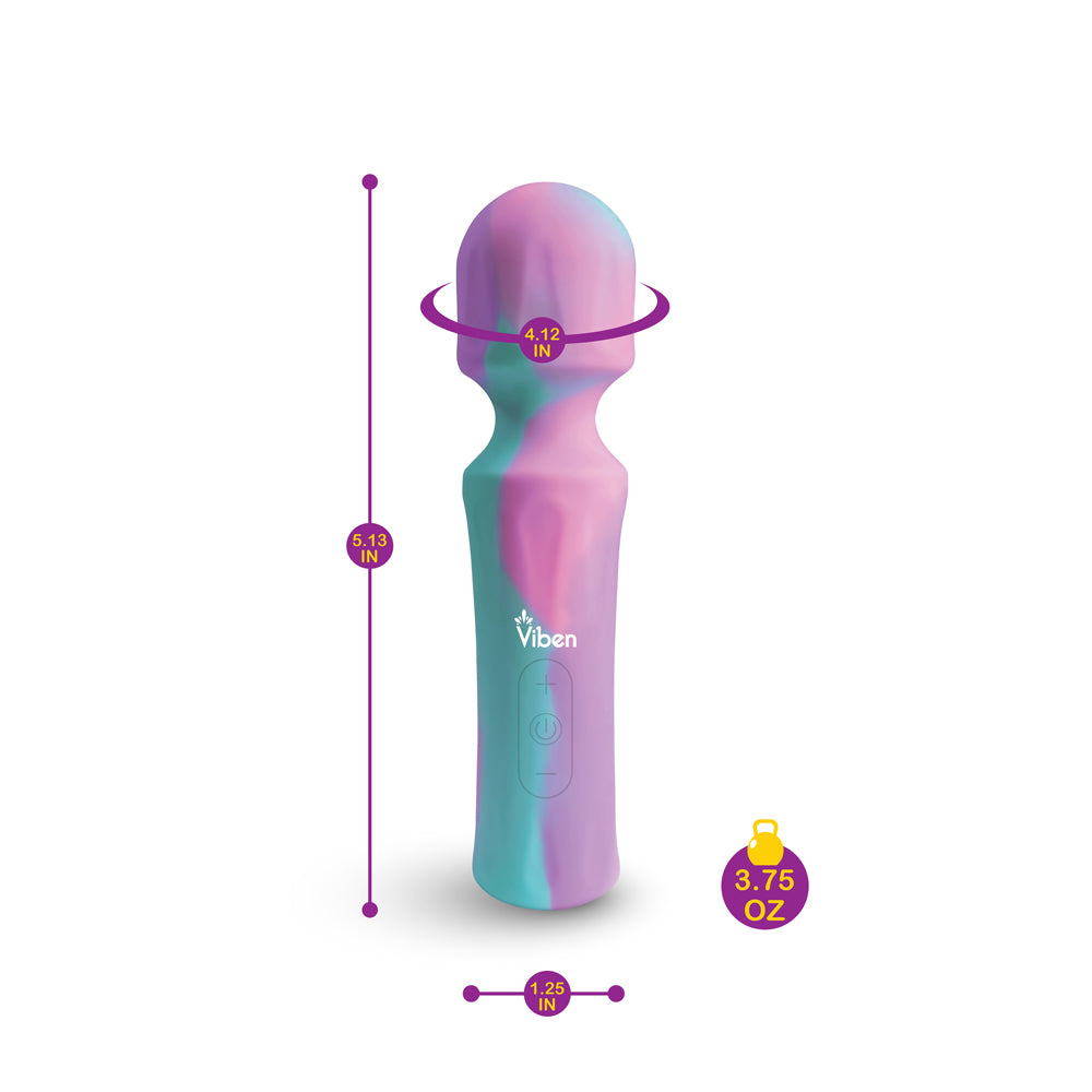 Mighty Muse Mini Massager - Unicorn - Powerful Wand with 5 Speeds and 15 Vibration Patterns
