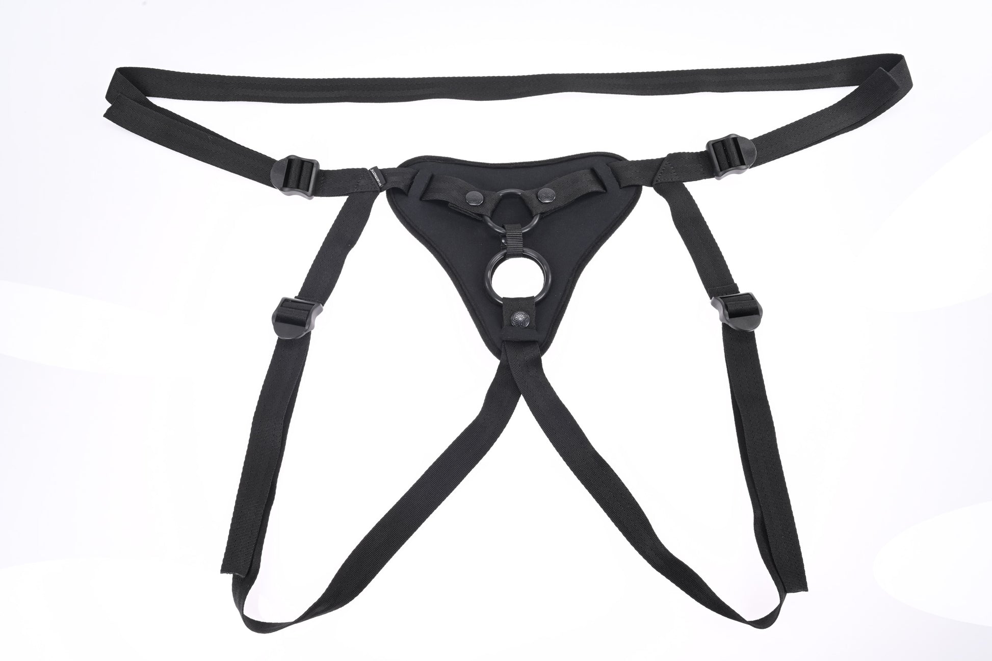Sportsheets Dual Desires Strap On - Black - Dual Penetration Harness