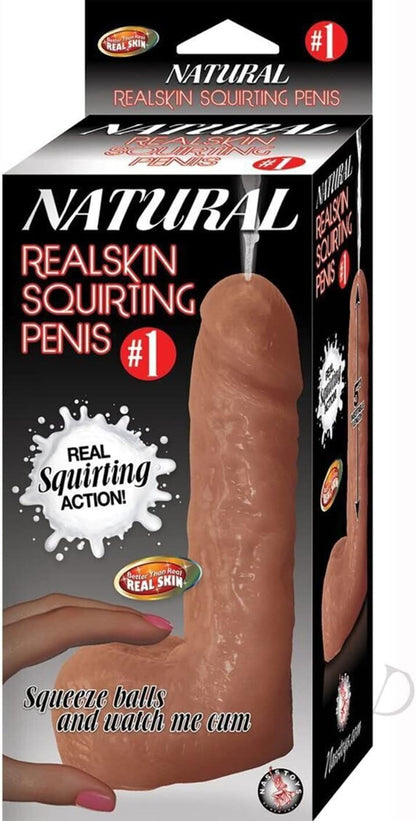 Nasstoys Natural Realskin Squirting Penis - Realistic Brown
