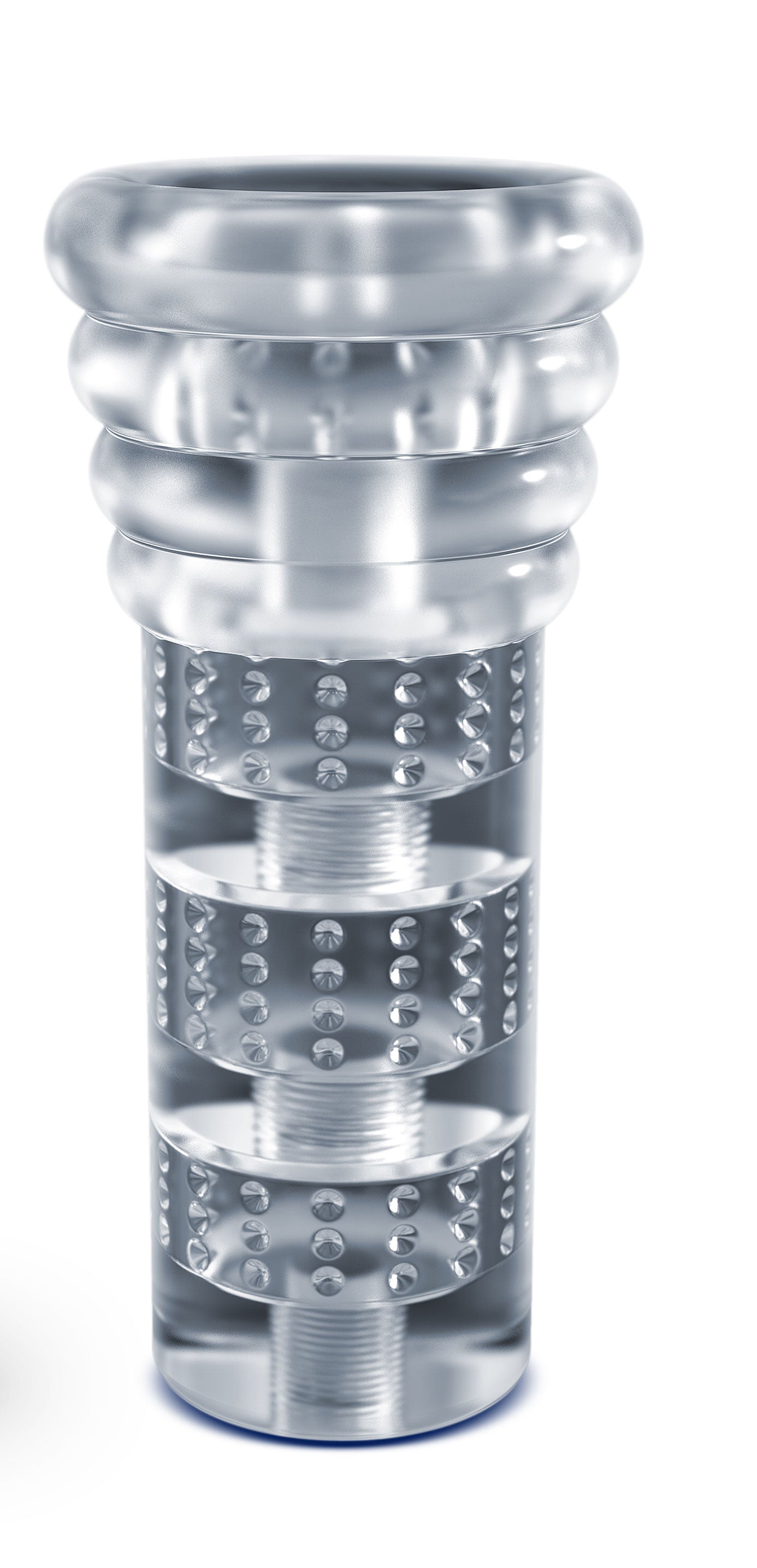 Rize Luz Glow in the Dark Self-Lubricating Stroker – Clear