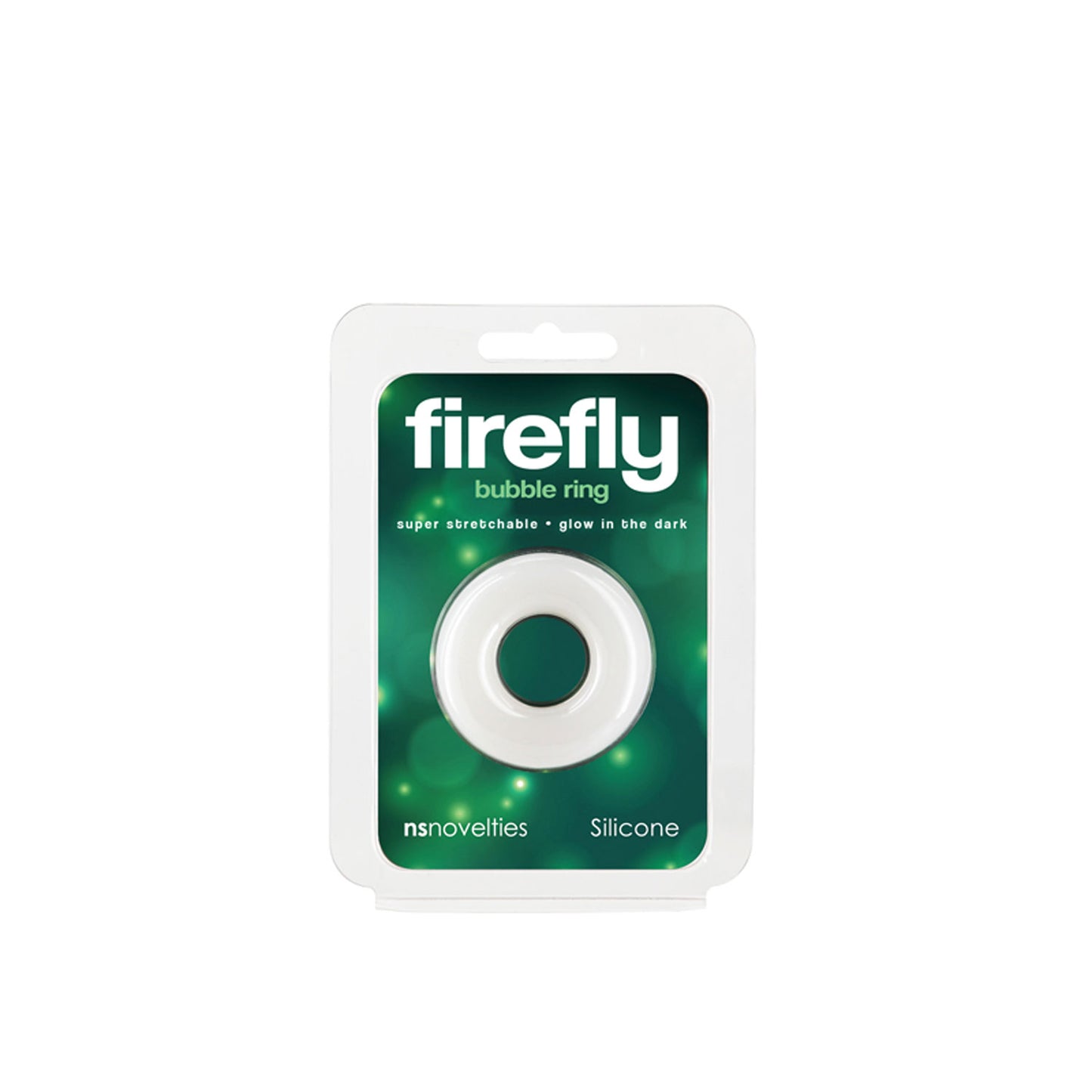 Firefly Bubble Ring - Small Glow-in-the-Dark Cock Ring - White