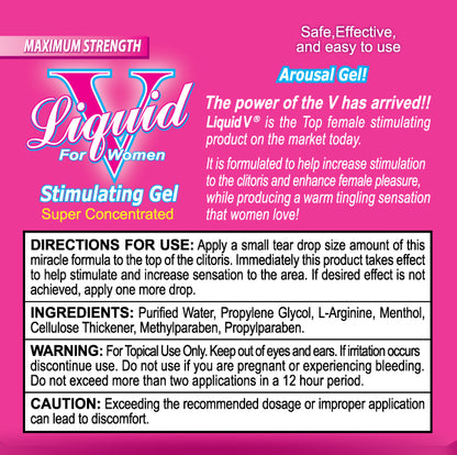 Body Action Liquid V for Women – Water-Based Lubricant with Cooling Effect