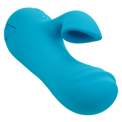 CalExotics California Dreaming Sunset Beach Seducer – Blue – Dual Stimulator with Vibration and Suction