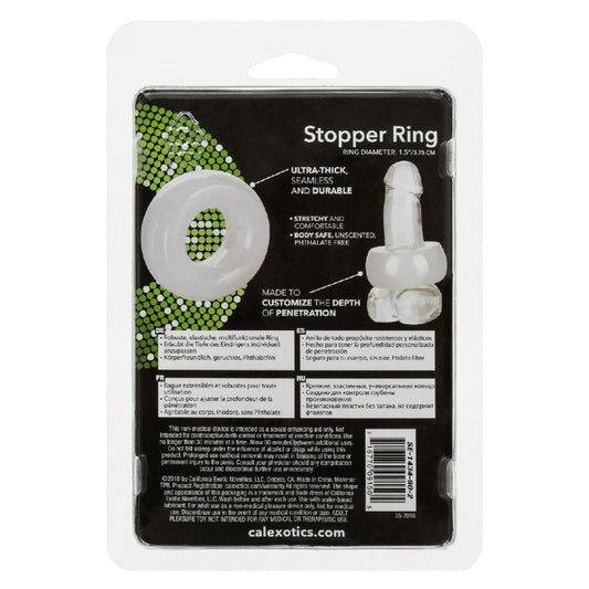 CalExotics Stopper Ring – Flexible Cock Ring – Clear