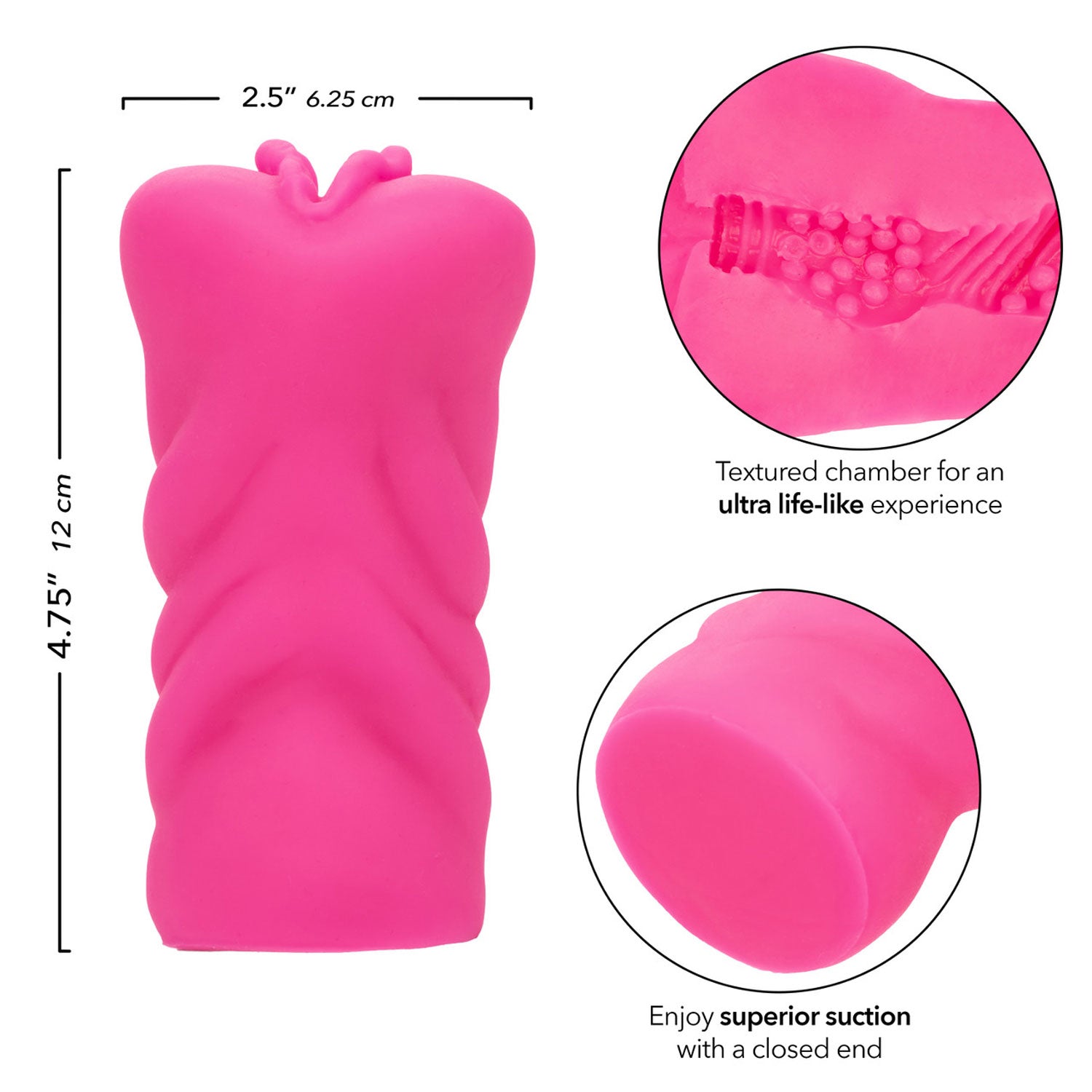 CalExotics Anime Stroker Kitty - Pink - Ultra Life-Like Masturbator