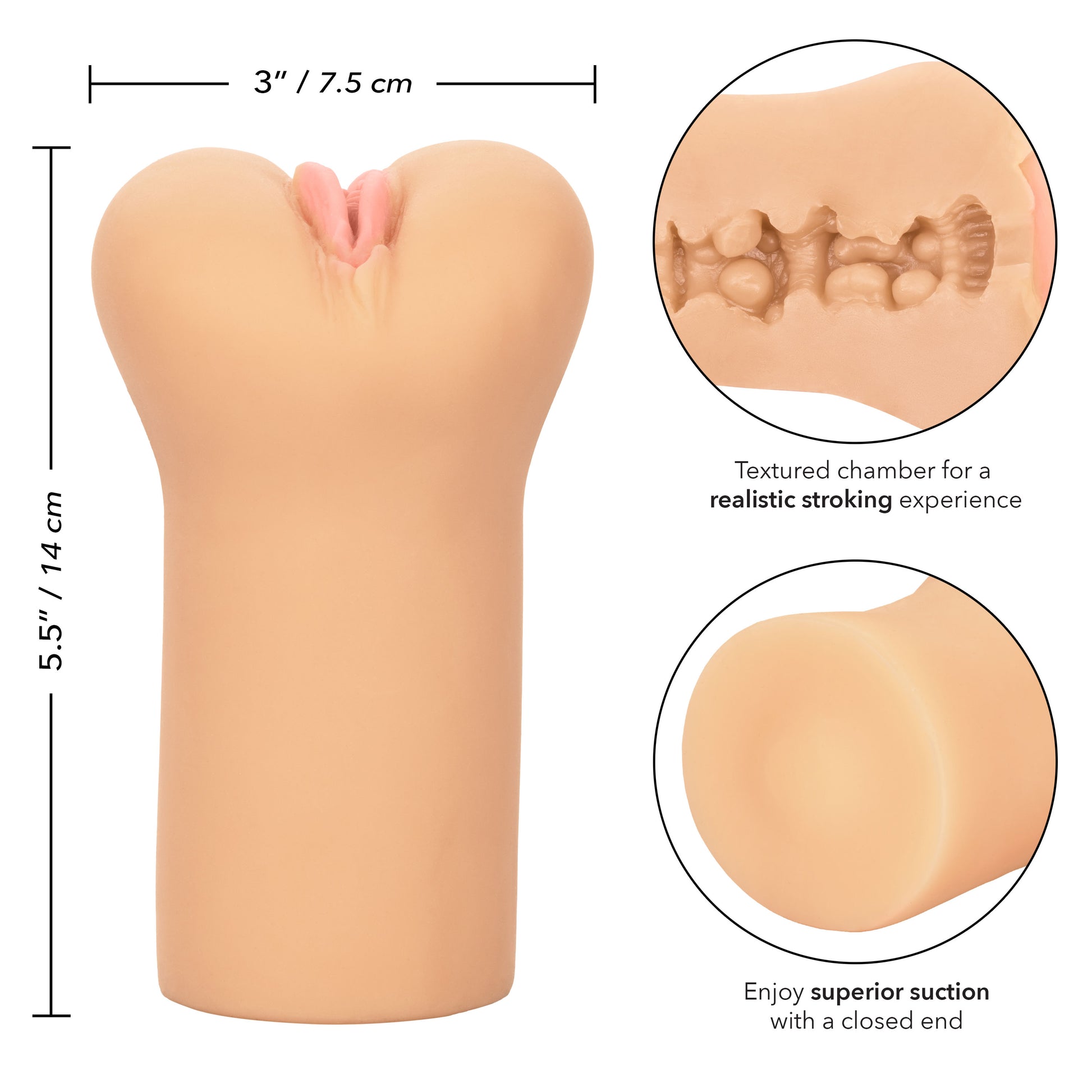 Cheap Thrills The Flight Attendant Male Masturbation Stroker – Beige