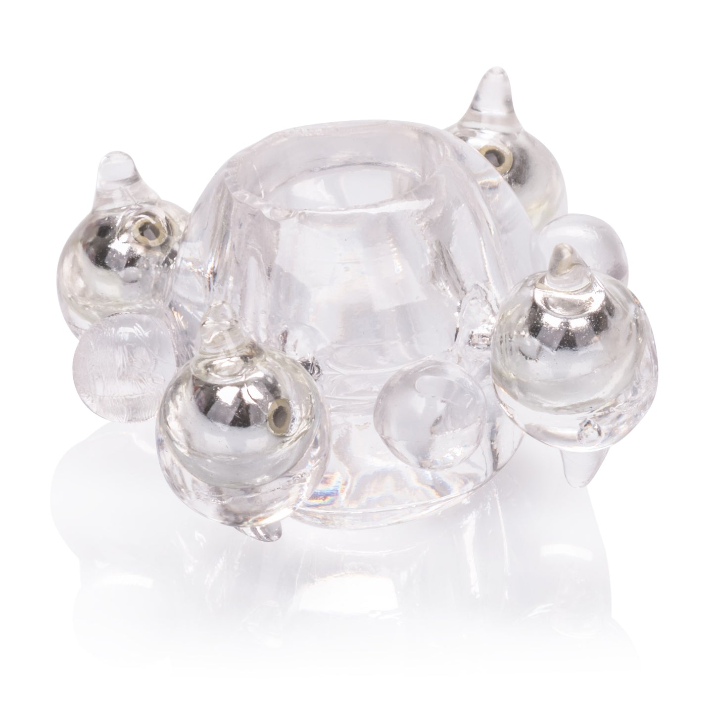 CalExotics Basic Enhancer Ring with Bead – Clear