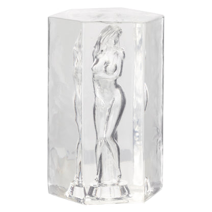 CalExotics Girls Girls Girls Crystal Masturbator – Clear – Soft and Stretchy