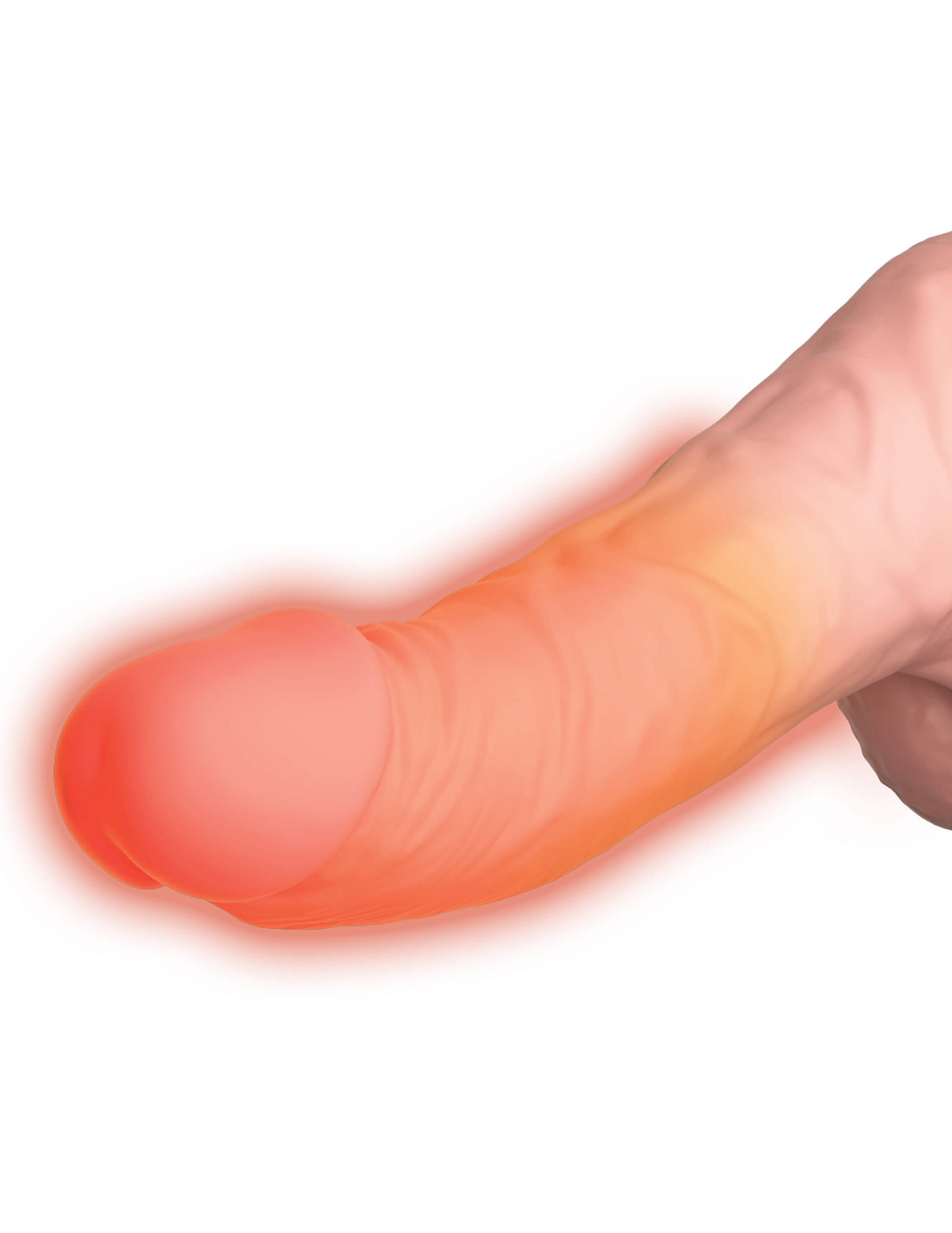 Pipedream King Cock Plus Thrusting Cock 6.5 Inch with Balls - Beige