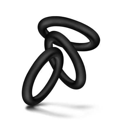 Blush Performance Vs2 Pure Premium Silicone Cockrings - Small - Black
