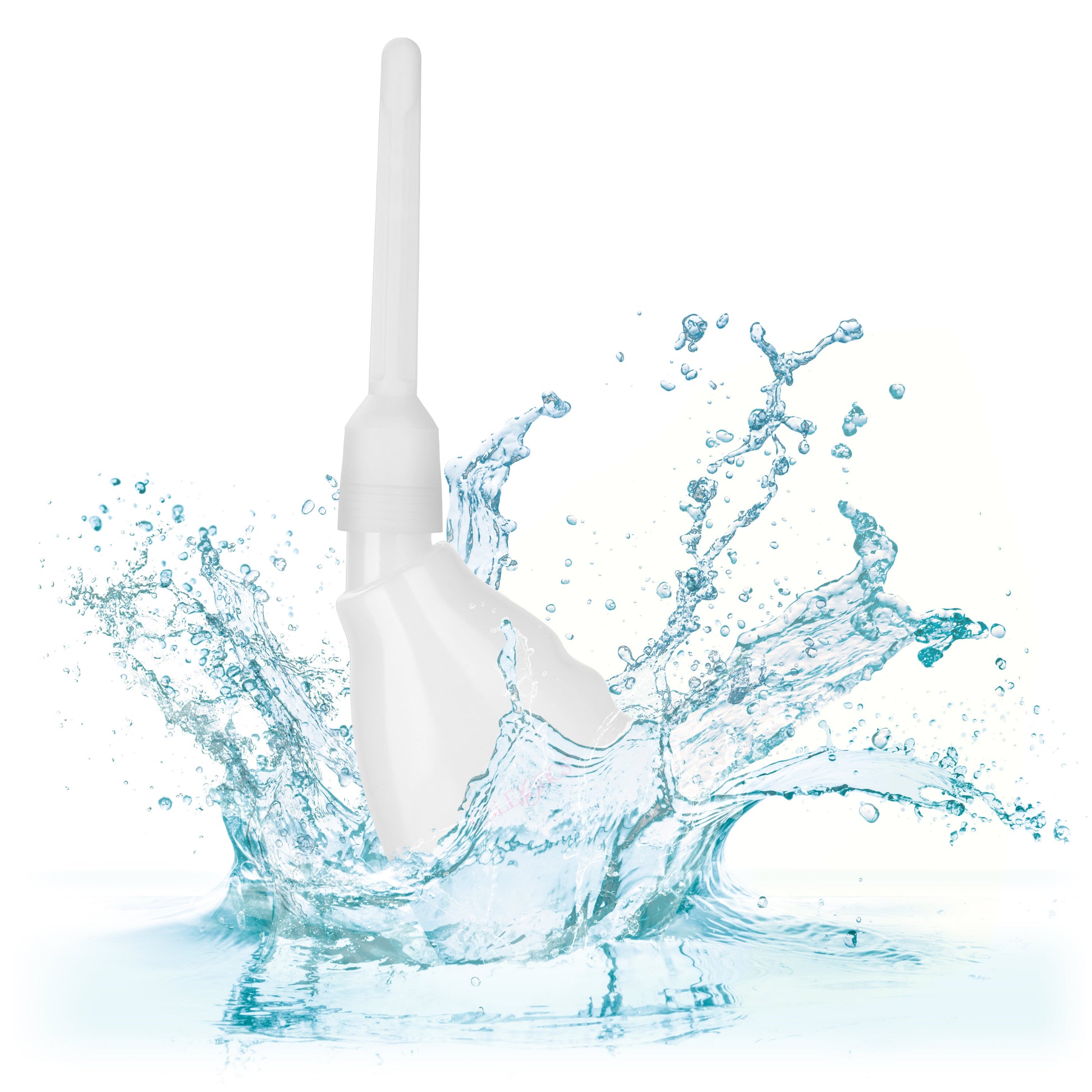 CalExotics Ultimate Douche - Reusable System with Transparent Bottle and Interchangeable Nozzles - Clear