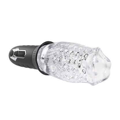 Evolved Novelties Cyclone Rechargeable Spinning Stroker – Clear/Black
