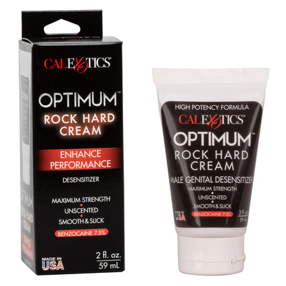 CalExotics Optimum Rock Hard Cream - Desensitizer with 7.5% Benzocaine - 2 Fl. Oz.