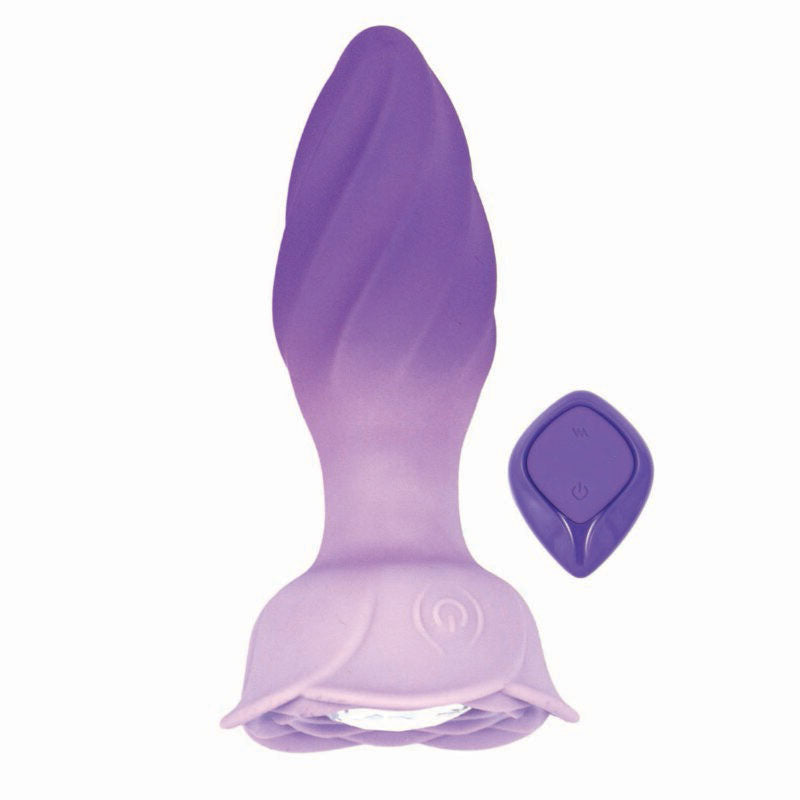 Nasstoys Goddess Remote Control Rotating Jewel Plug - Purple