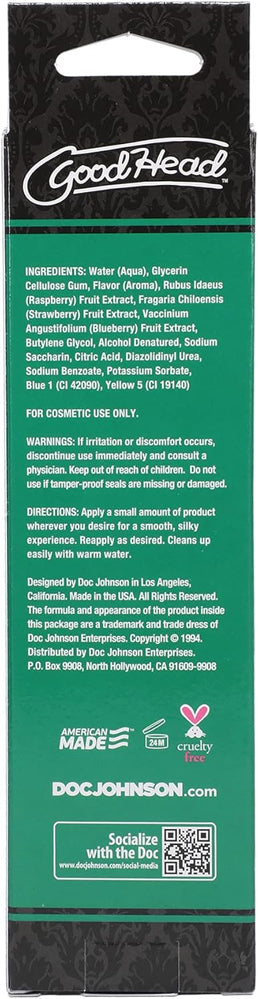 Doc Johnson Good Head Oral Delight Gel – Green Apple Flavor