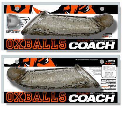 Oxballs Coach Cocksheath Storm - Black - Adjustable Fit Male Sheath