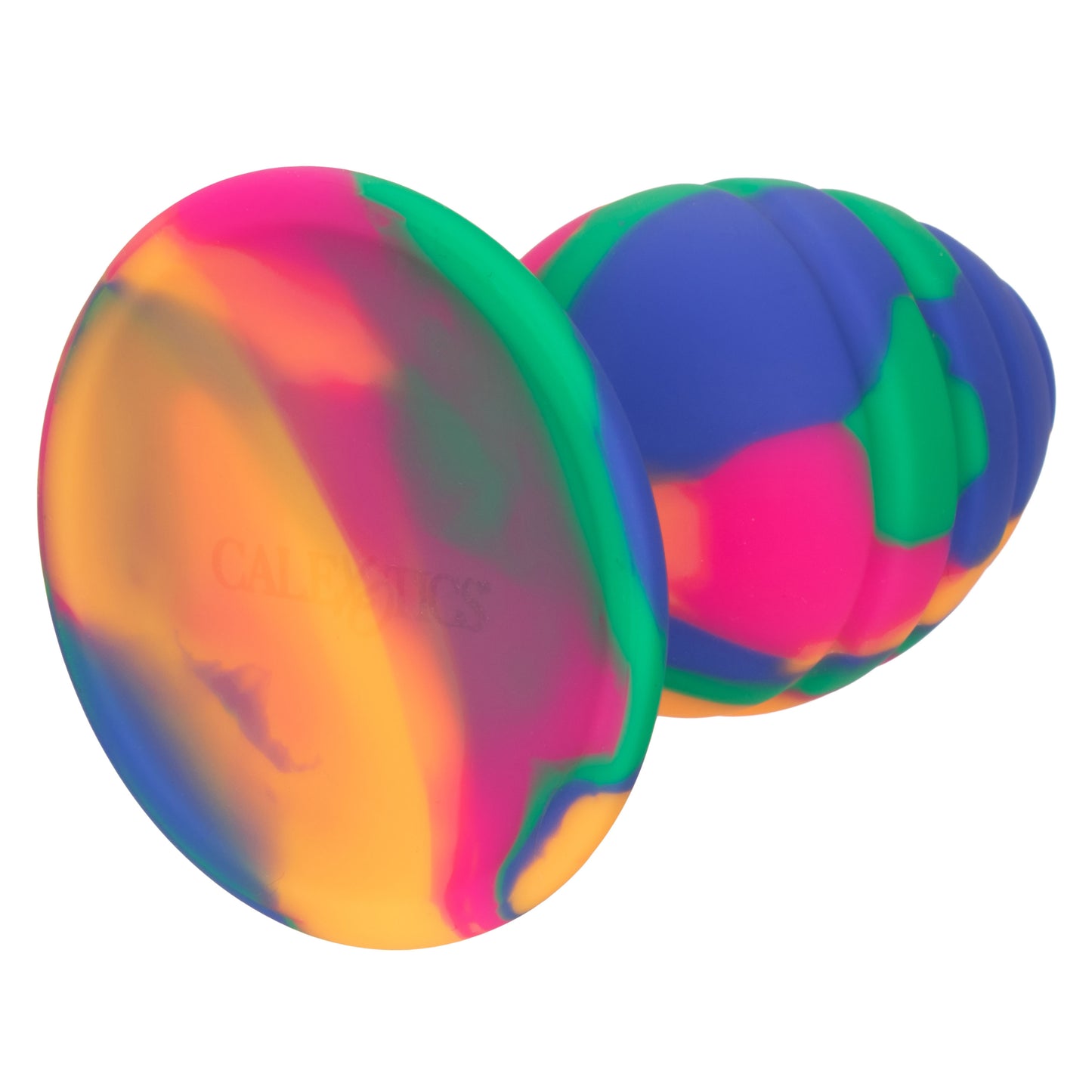 CalExotics Cheeky Medium Swirl Tie-Dye Plug with Suction Cup Base - Multi