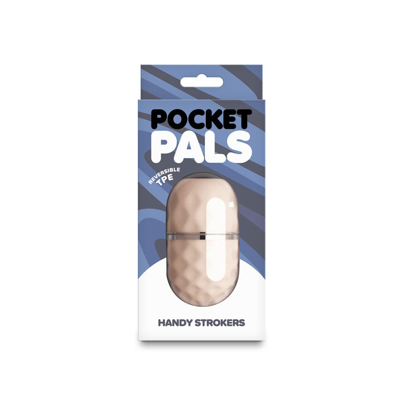 nsnovelties Pocket Pals Diamond White Reversible TPE Stroker – Realistic Sensations