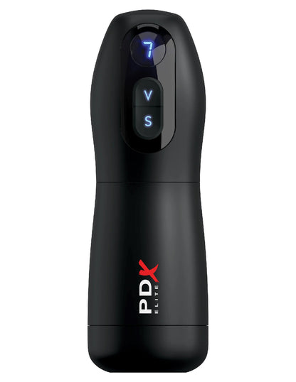 Pipedream PDX ELITE SUCK-O-MATIC Stroker with Suction and Vibration - Black