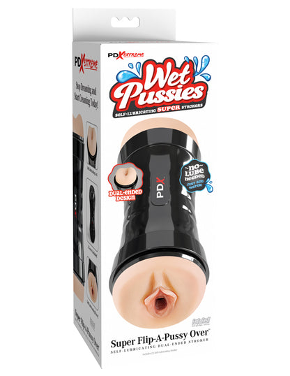 Pipedream Extreme Super Flip-a-Pussy Over Stroker – Beige
