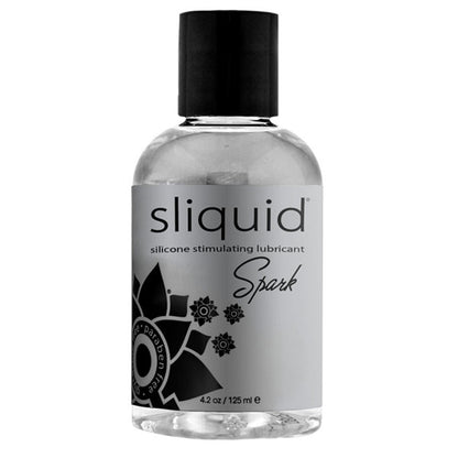 Sliquid Spark Silicone Lubricant 4.2 Oz – Menthol Infused, Waterproof