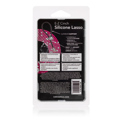 CalExotics E-Z Cinch Silicone Lasso Ring – Black