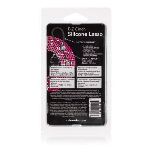 CalExotics E-Z Cinch Silicone Lasso Ring – Black