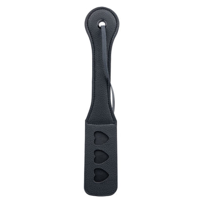 CalExotics Nocturnal Collection Heart Throb Paddle - Black - Durable Double-Stitched Design