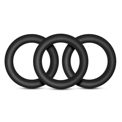 Blush Performance Vs2 Pure Premium Silicone Cockrings - Small - Black