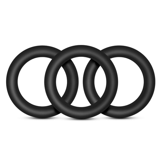 Blush Performance Vs2 Pure Premium Silicone Cockrings - Small - Black