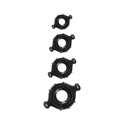 Renegade Vitality Rings - Cock Rings Set with 4 Sizes - Black