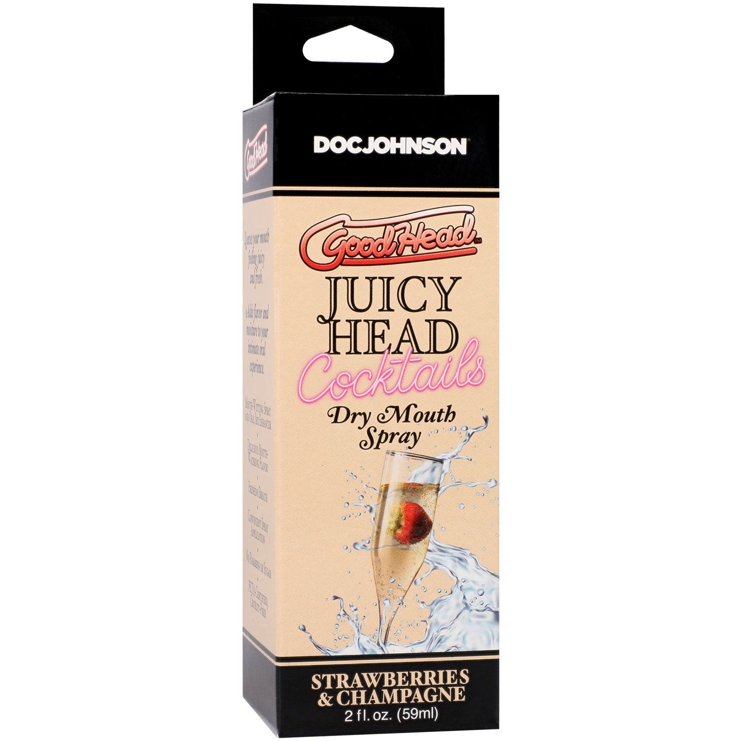 Goodhead Juicy Head Dry Mouth Spray - Strawberry/Champagne Flavor - 2oz