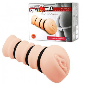 Pretty Love Ressi Flesh 3D Vagina Masturbator - Realistic White