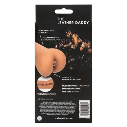 CalExotics Cheap Thrills The Leather Daddy Masturbation Stroker – Black