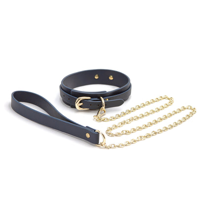 Bondage Couture Collar and Leash Set – Blue